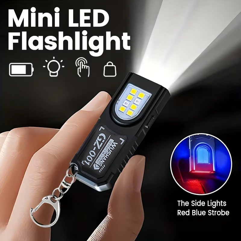 Fishing Light - Multifunctionele sleutelhangerzaklamp USB oplaadbare mini-zaklamp met