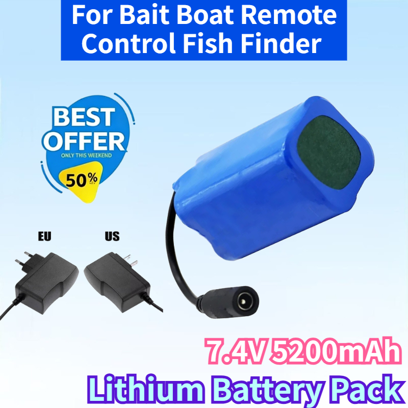 Nieuwe 18650 7.4V 5200mAh Lipo - Fish Finder Charger recensie en prijs