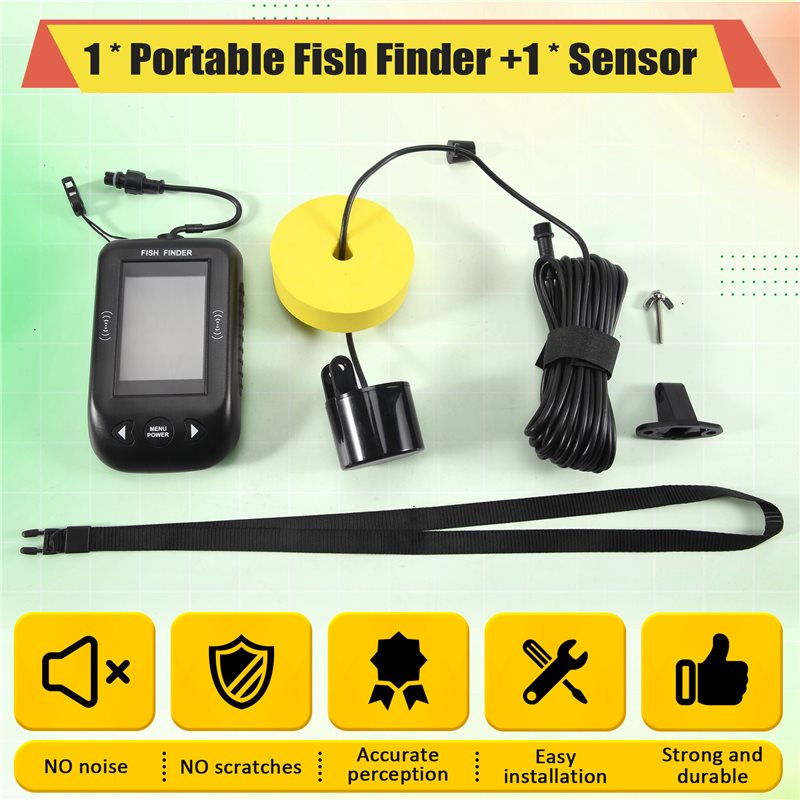 ABKV-draagbare viszoeker water - Fish Finder Transducer recensie en prijs