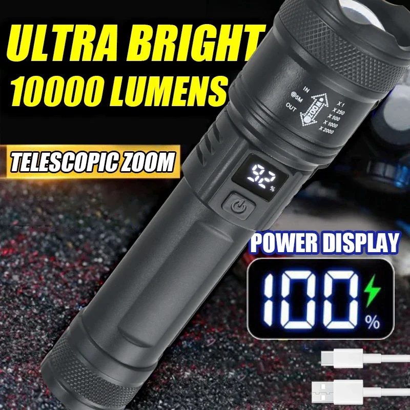 9900lm Krachtige Led Zaklamp B - Fish Finder Battery recensie en prijs