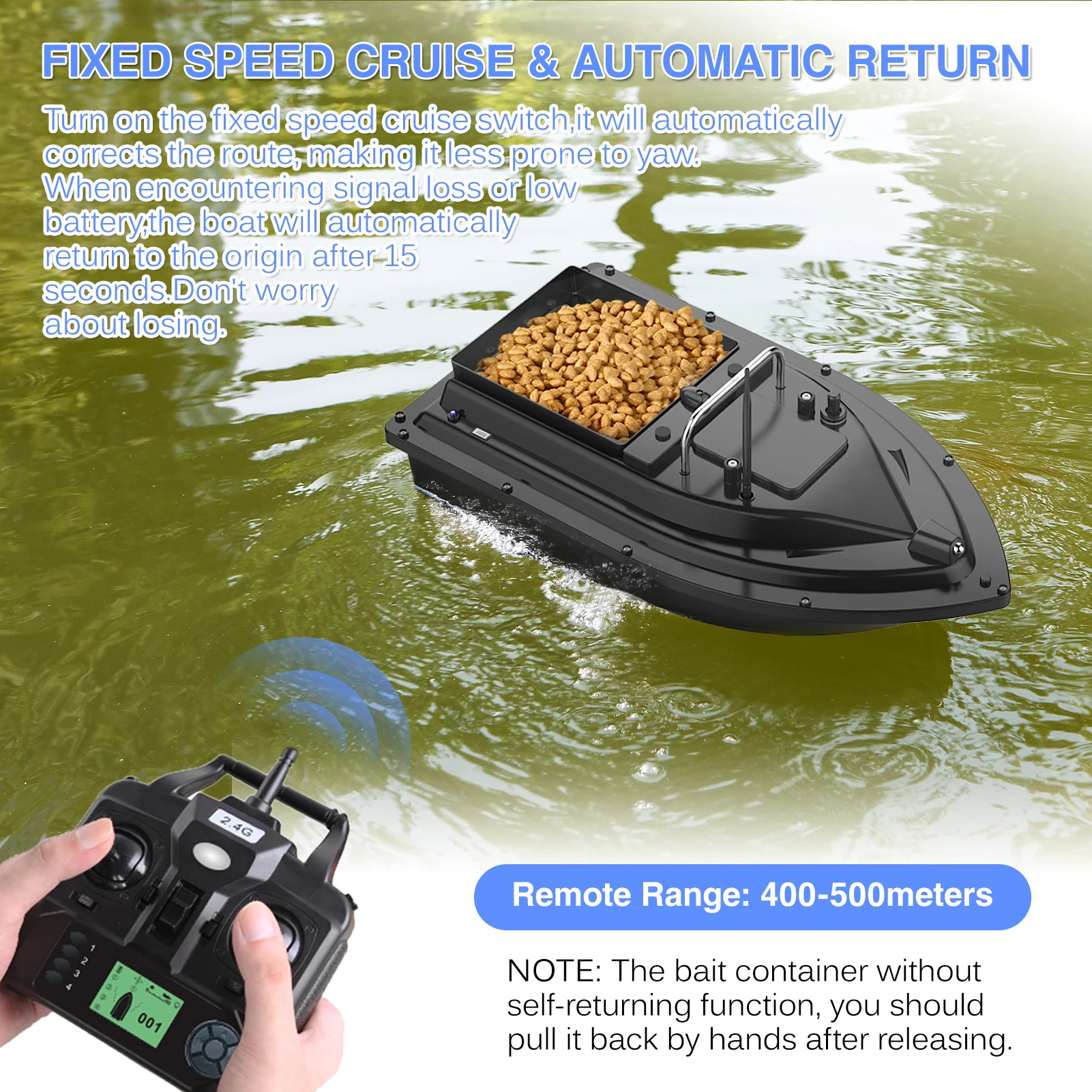 D16E GPS 12000mAh Visvoerboot  - Fishing Gps recensie en prijs