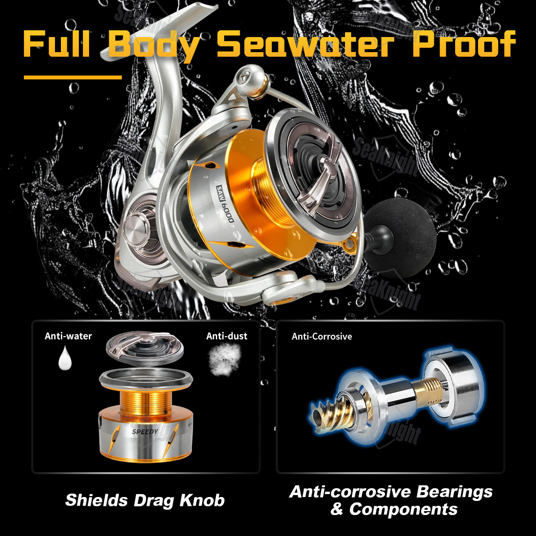 SeaKnight Merk Speedy SAW Zout - Kastking Reel Zephyr recensie en prijs