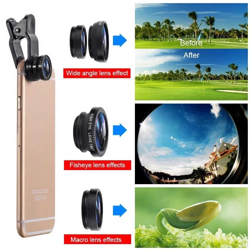 3-in-1 Fisheye Telefoonlens 0. - Fishing Camera recensie en prijs