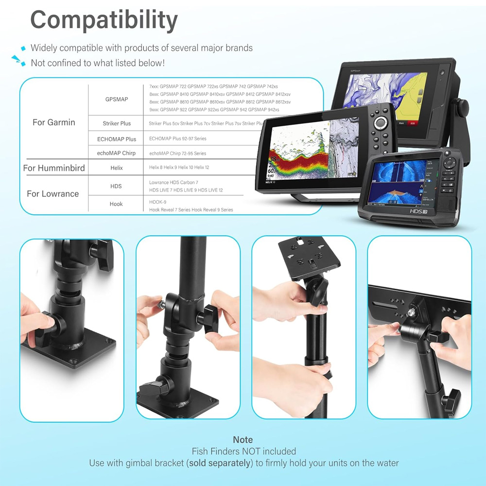 Universele montagebeugel voor  - Fish Finder Mount recensie en prijs